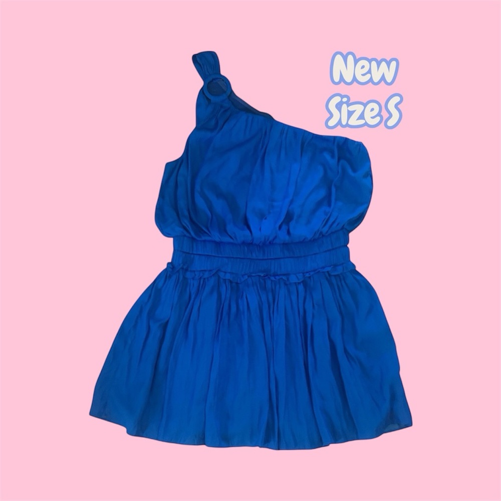 DO+BE One Shoulder Dress in Blue